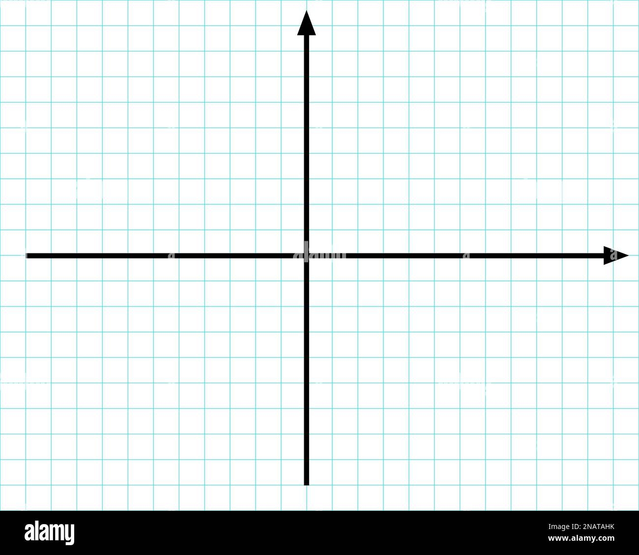 Cartesian Coordinate System On Plane Perpendicular Axises Blank Template For Statistics Or Finance Data Visualization Blue Grid Paper Background Stock Vector Image Art Alamy