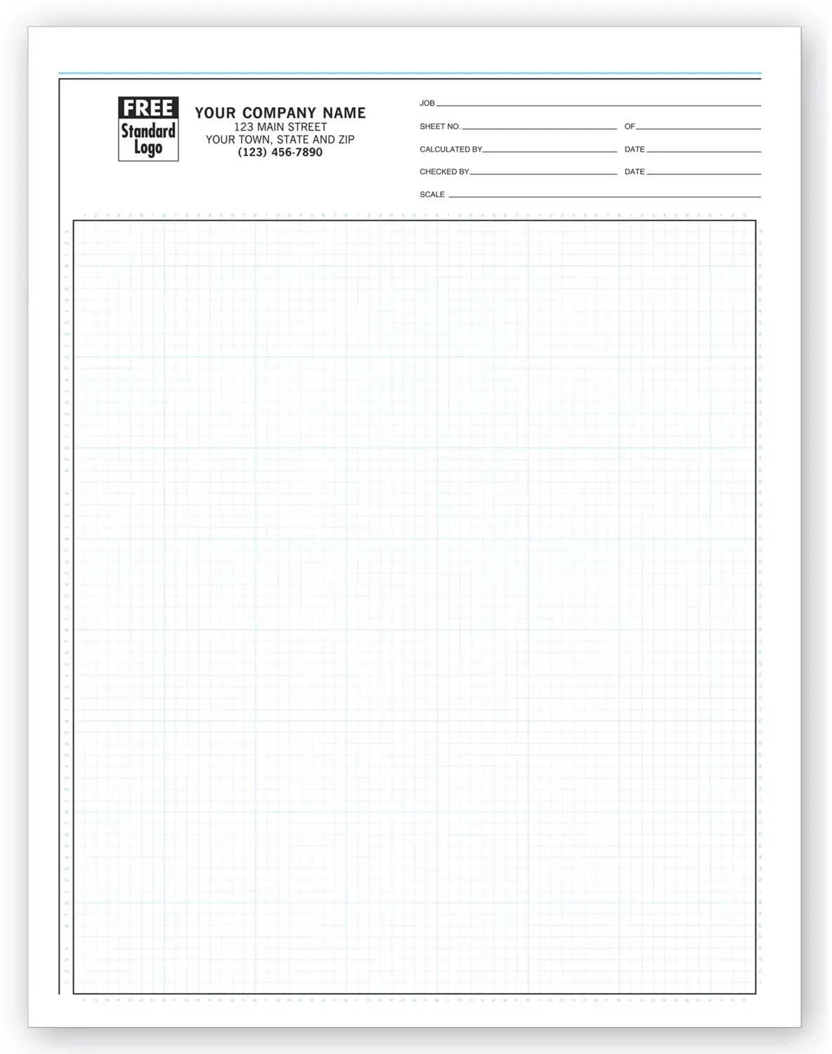 Custom Engineering Graph Pads For Sketching And Tracing