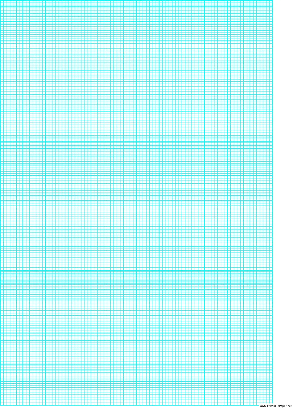 Cyan Semi log Paper Template With 12 Divisions By 3 cycles Download Printable PDF Templateroller
