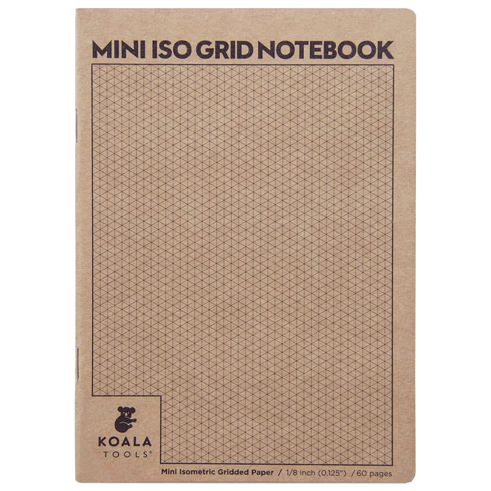 Departments Koala Tools 1 8 Mini Isometric Gridded Paper Notebook 60 Pages 5 x7 