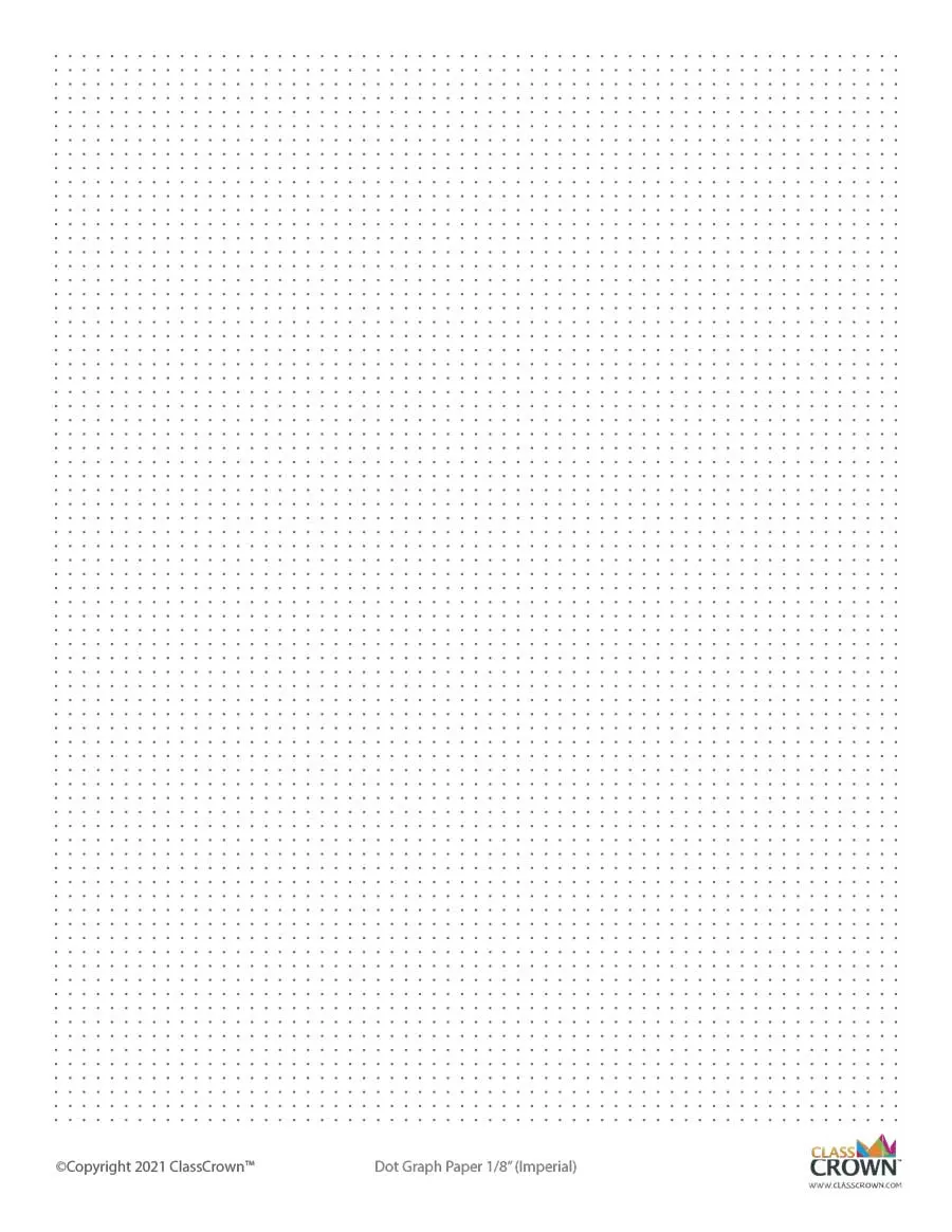 Dot Graph Paper ClassCrown