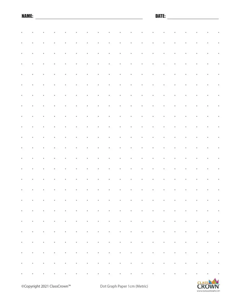 A4 Graph Paper Printable 1cm