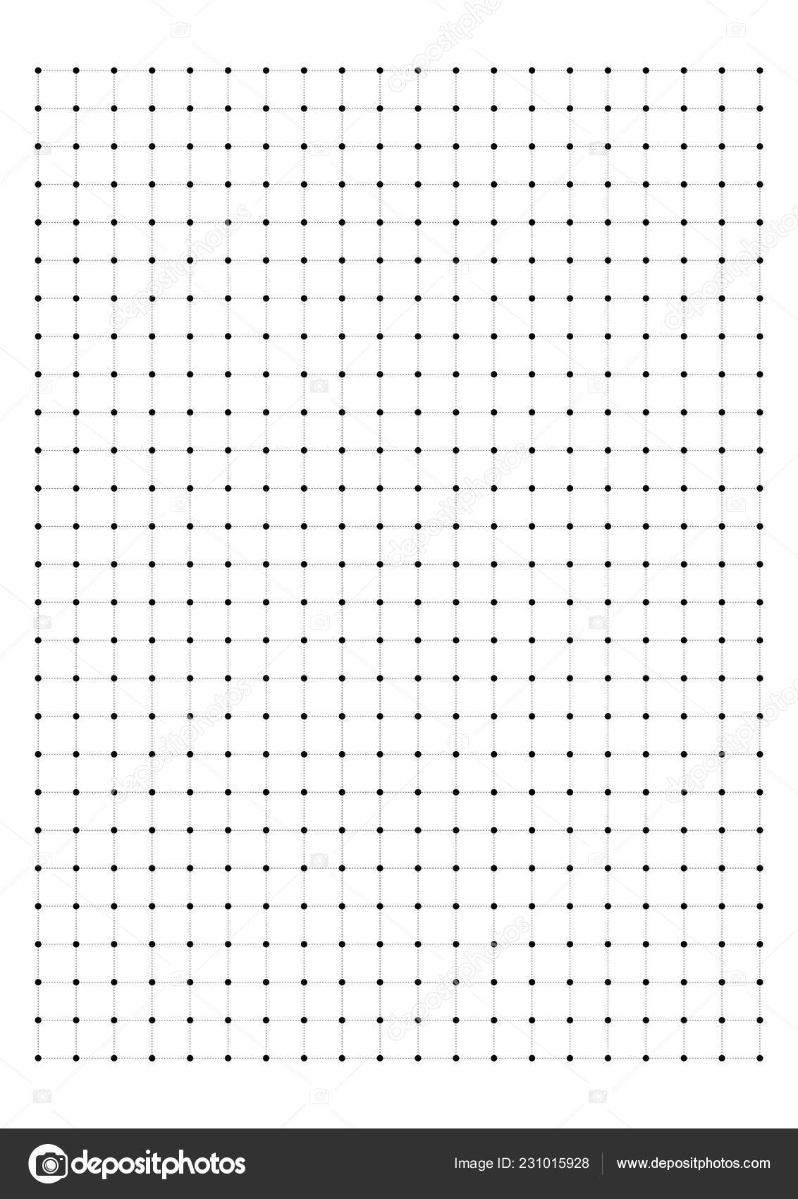 Dot Grid Paper Graph Paper White Background Vector Illustration Stock Vector By nattiyapp 231015928