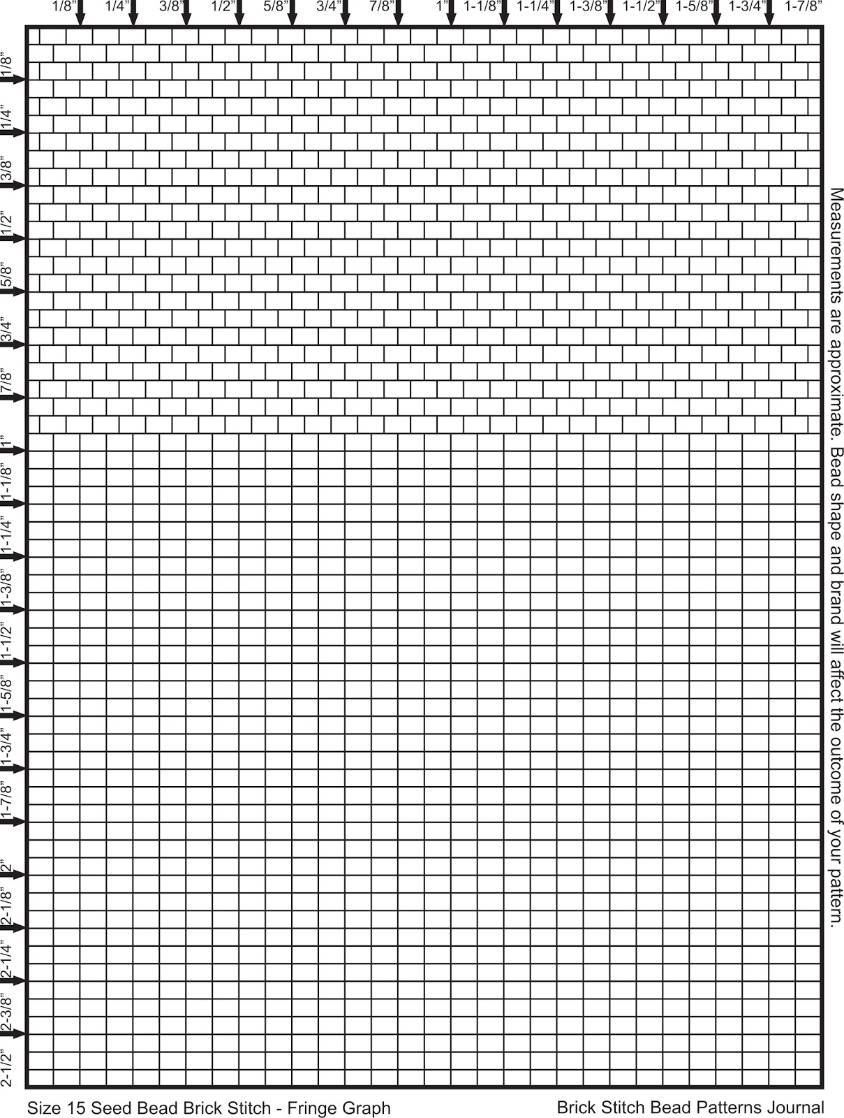 Double Brick Stitch Graph Paper