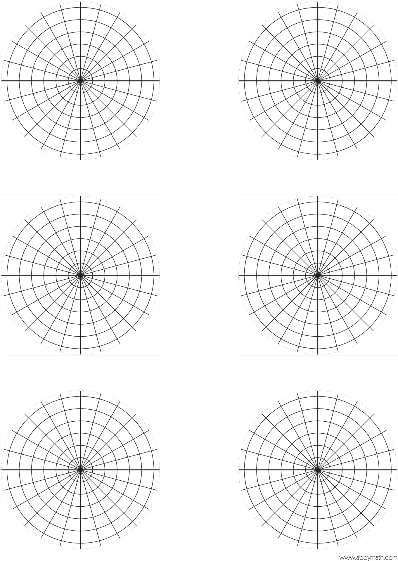 Polar Graphing Paper Printable