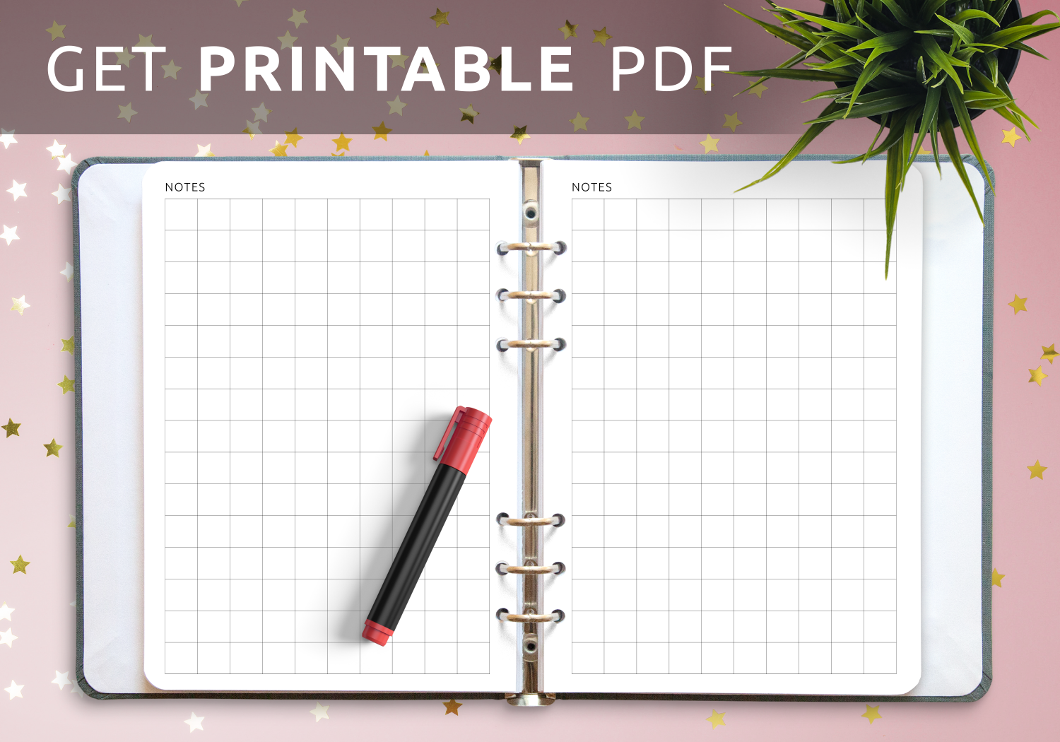Download Printable Square Grid Wide PDF