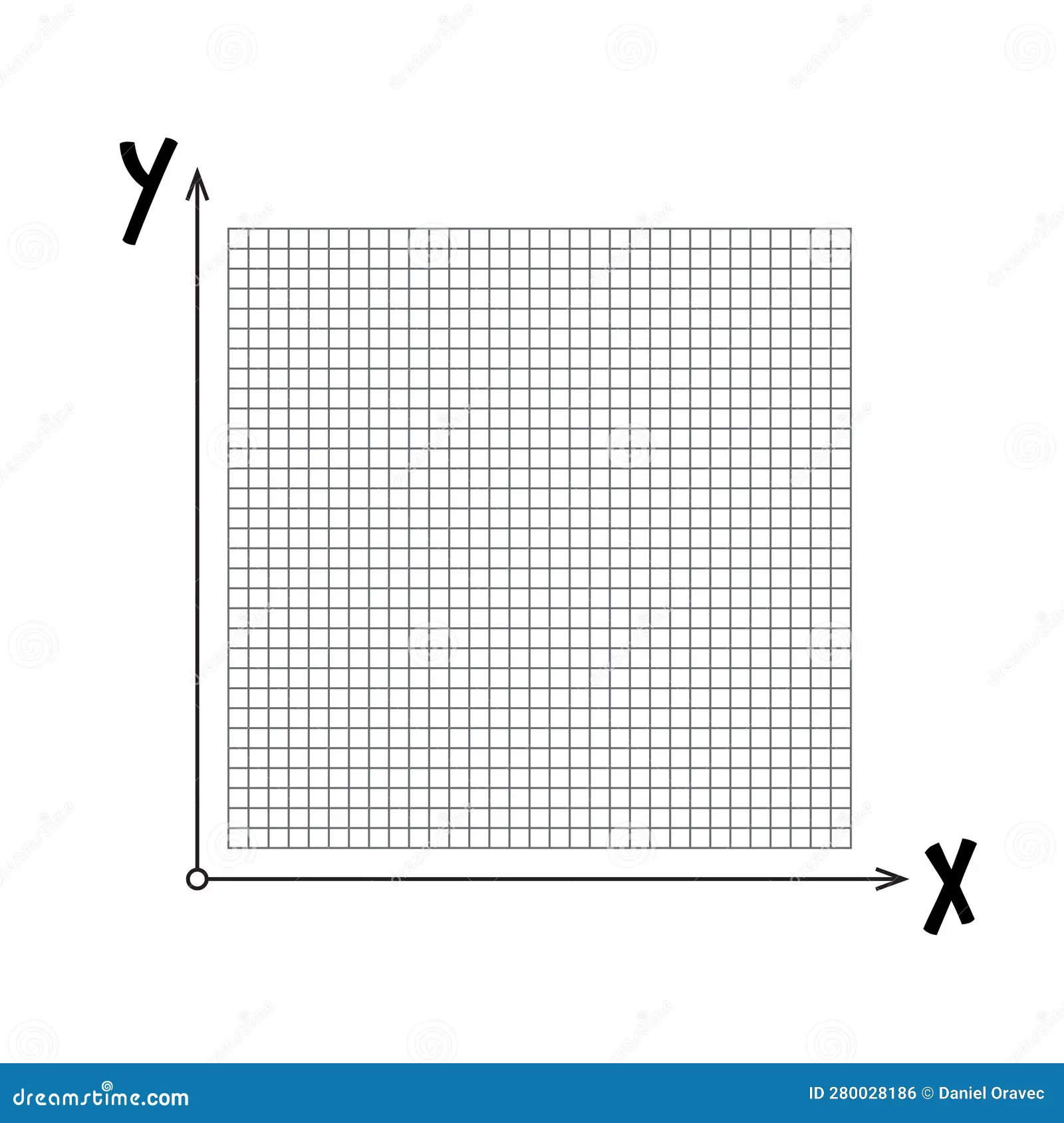 Empty Graph With X And Y Axis And Grid Stock Vector Illustration Of Science Function 280028186