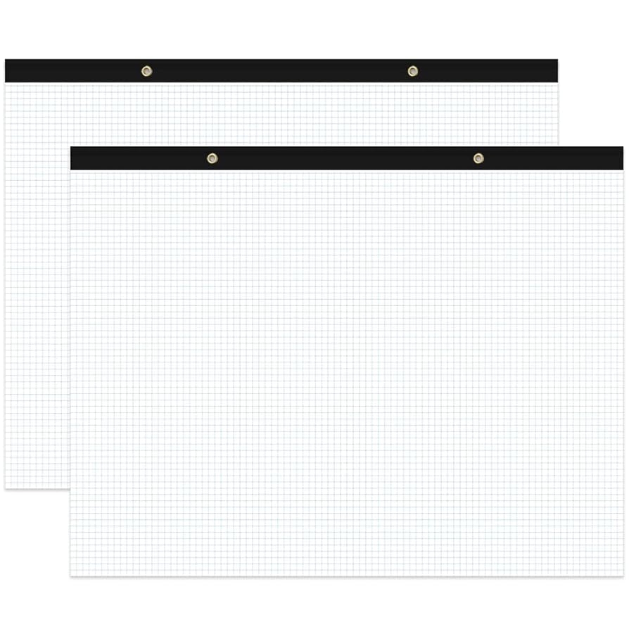 Engineering Graph Paper Large 22 x17 Landscape 1 2 Inch Grid Graph Paper Pad Giant Drafting Pad Blueprint Sketching Graph Paper For Engineer Architect Designer Mathematician Draftsman 6 Pads Loose Leaf Paper