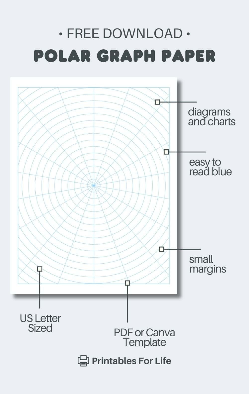 Free Circle Graph Paper Polar Graph Paper 