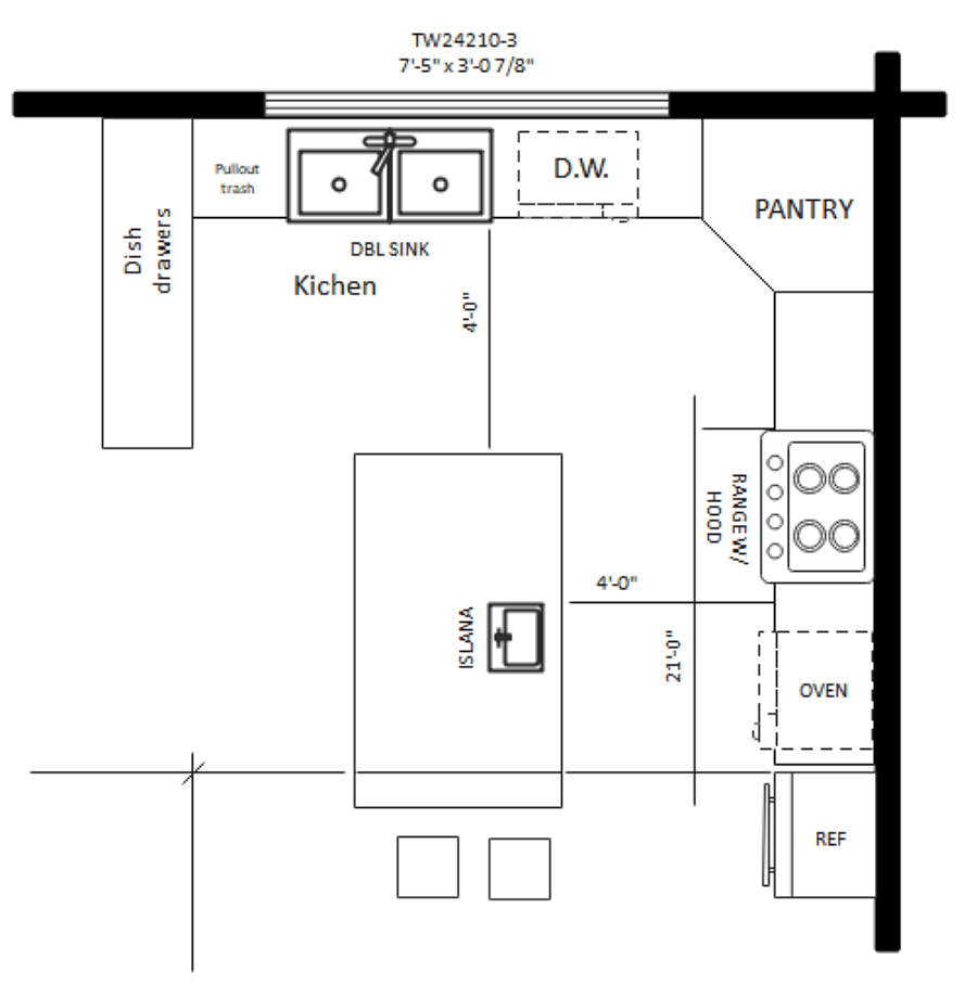 Kitchen Layout Graph Paper