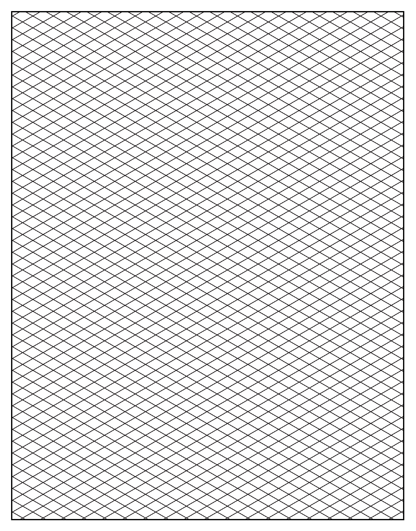 Free Printable Isometric Graph Paper 11x17