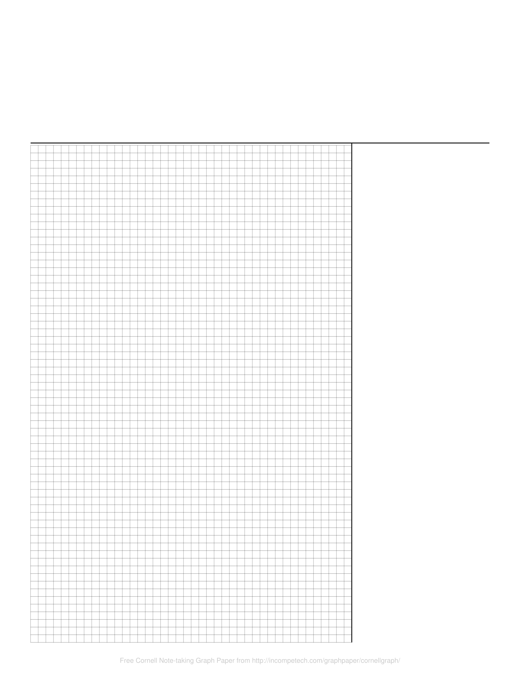 Free Online Graph Paper Cornell Note taking Graph