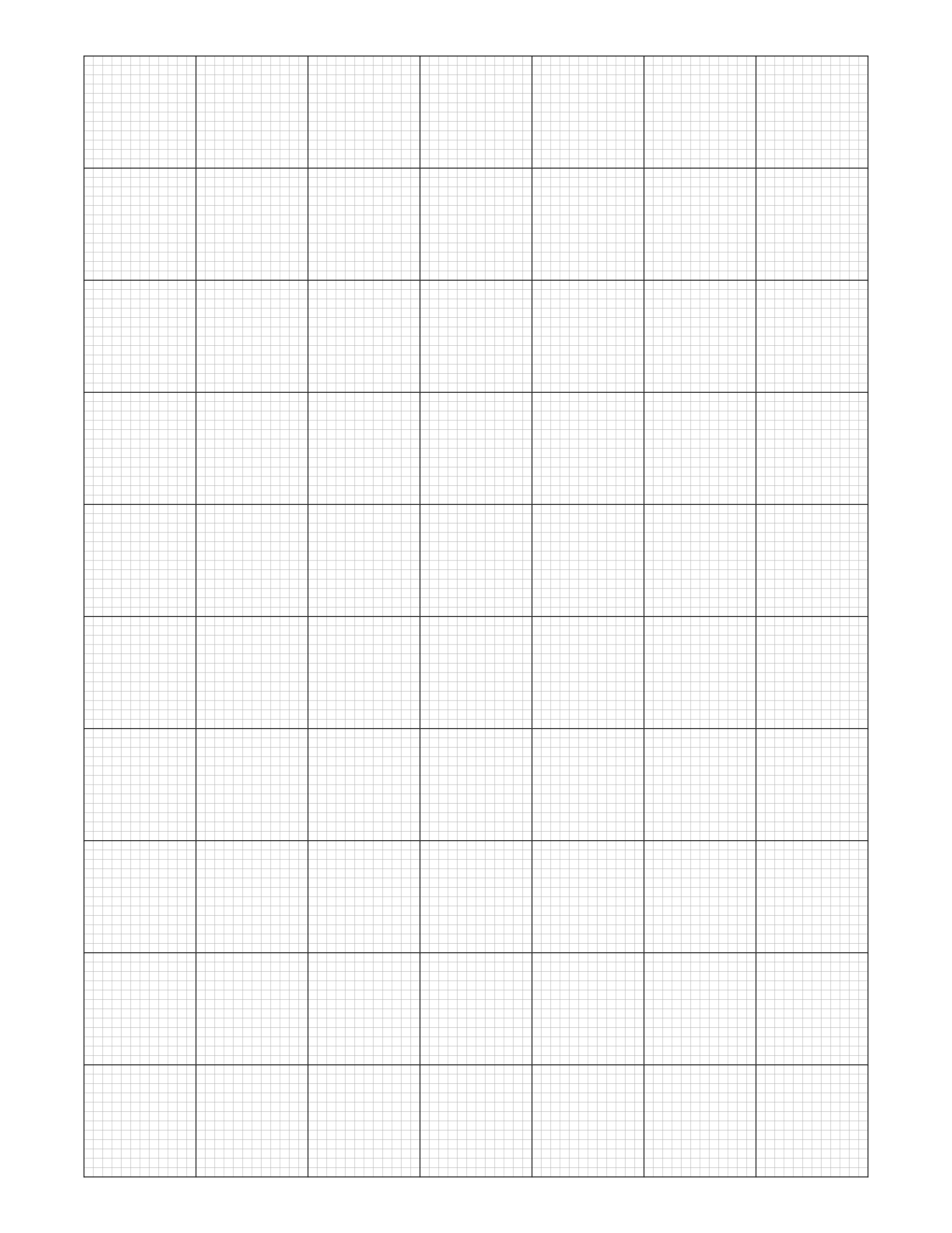 Printable 1/2 Inch Square Graph Paper