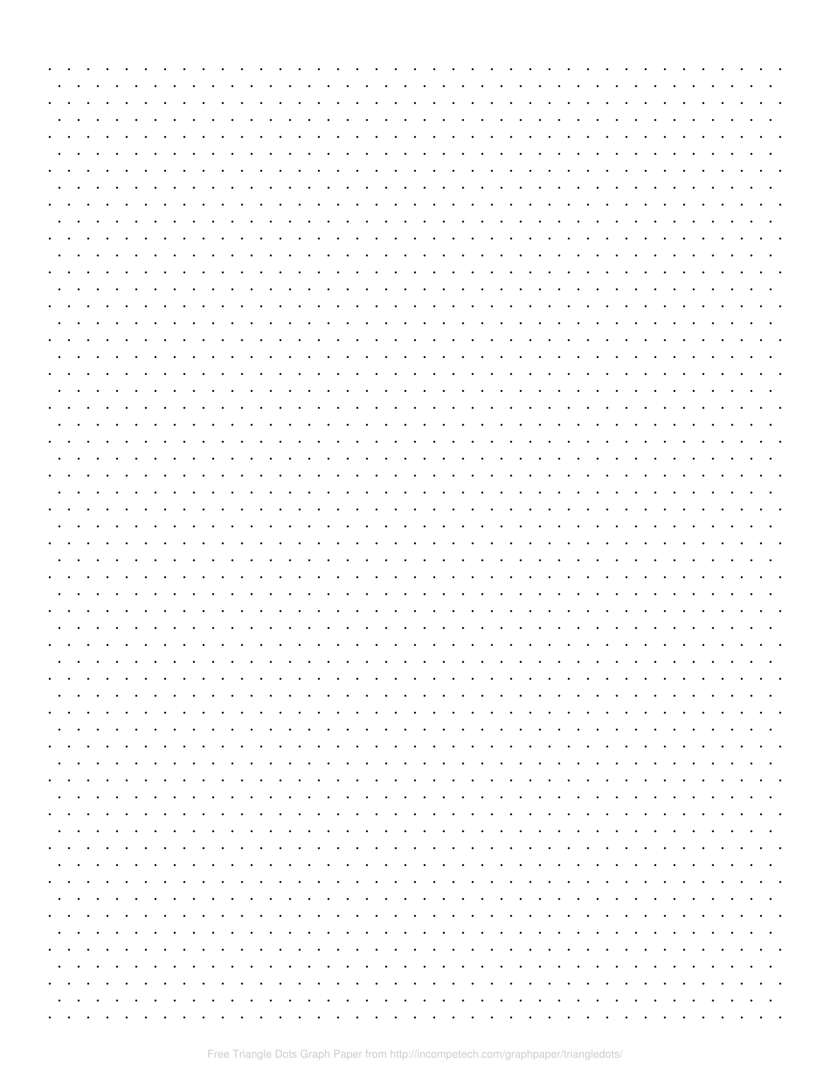 Free Online Graph Paper Triangle Dots