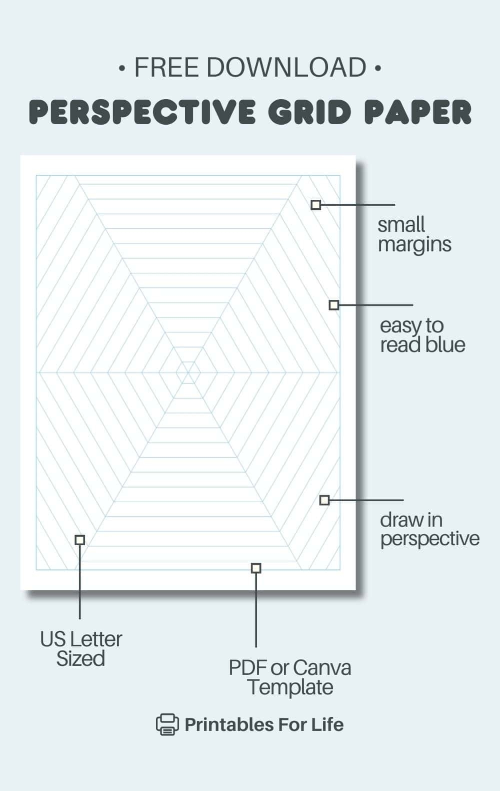 Free Perspective Grid Paper