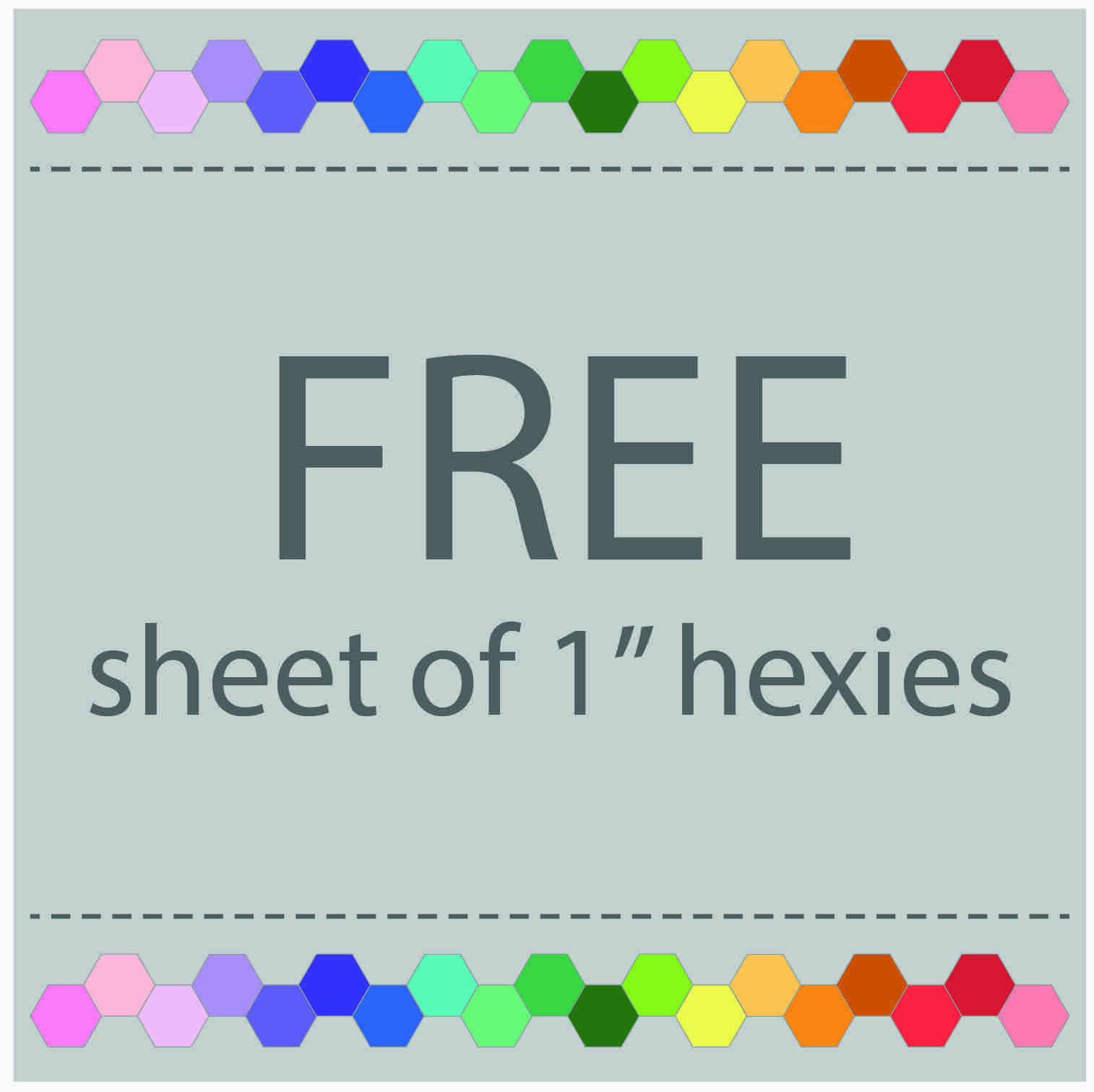 FREE Printable Sheet Of 1 Hexies Victoria Peat