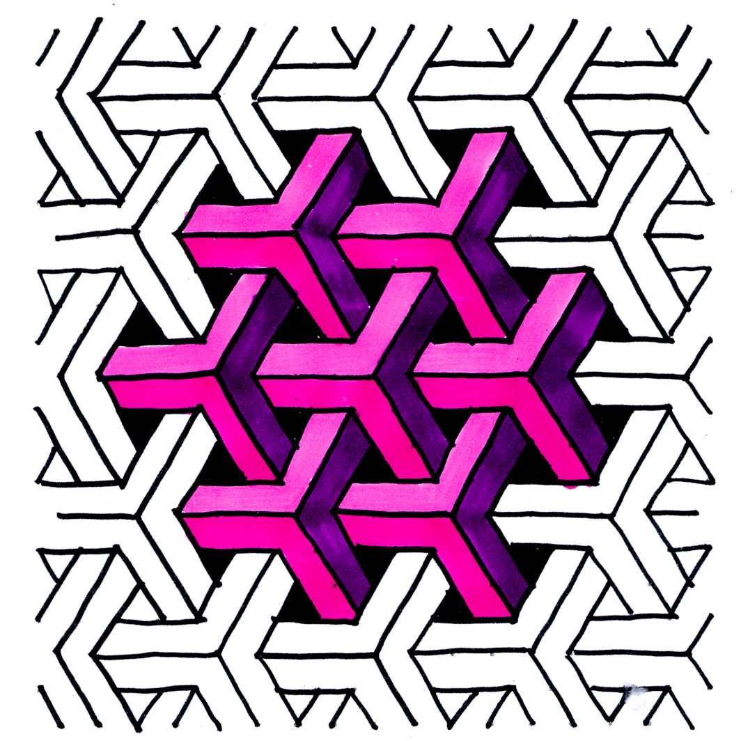 Geomegic Coloring Patterns For Small Triangle Grid Page