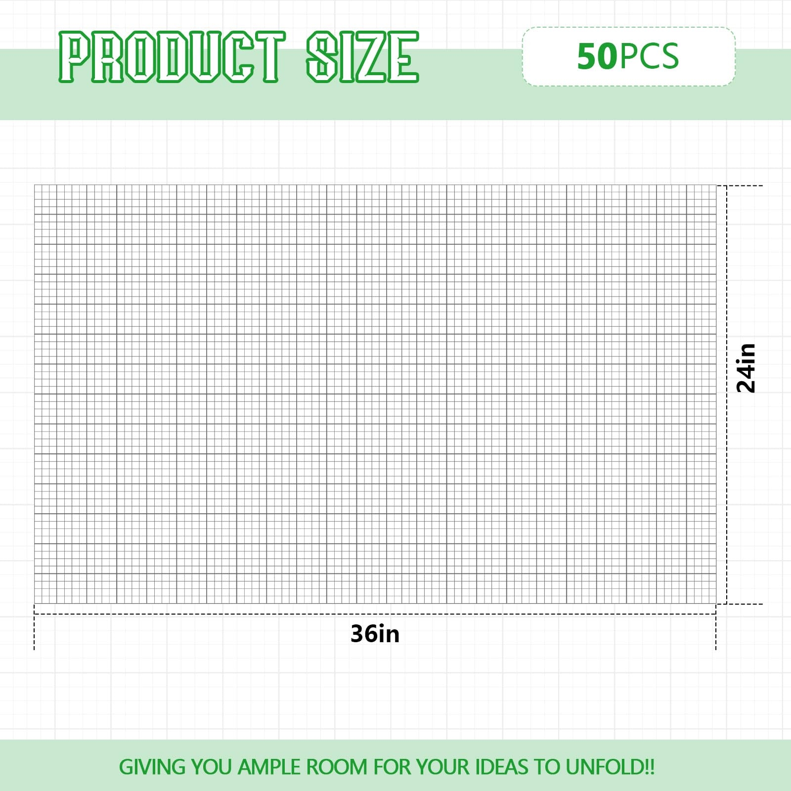Giant Graph Paper Large Format Graph Paper Pad 24 x36 1 4 1 Grids 25 Sheets A5 Paper