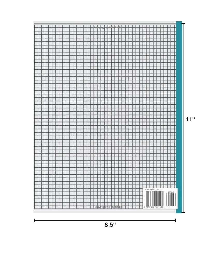 Graph Paper 5 Squares Per Inch Graph Paper 5x5 Graph Paper 0 2 Inch Squares Graph Paper 1 5 120 Pages 60 Sheets 8 5 X 11 Alil Ali 9798542161587 Amazon Books