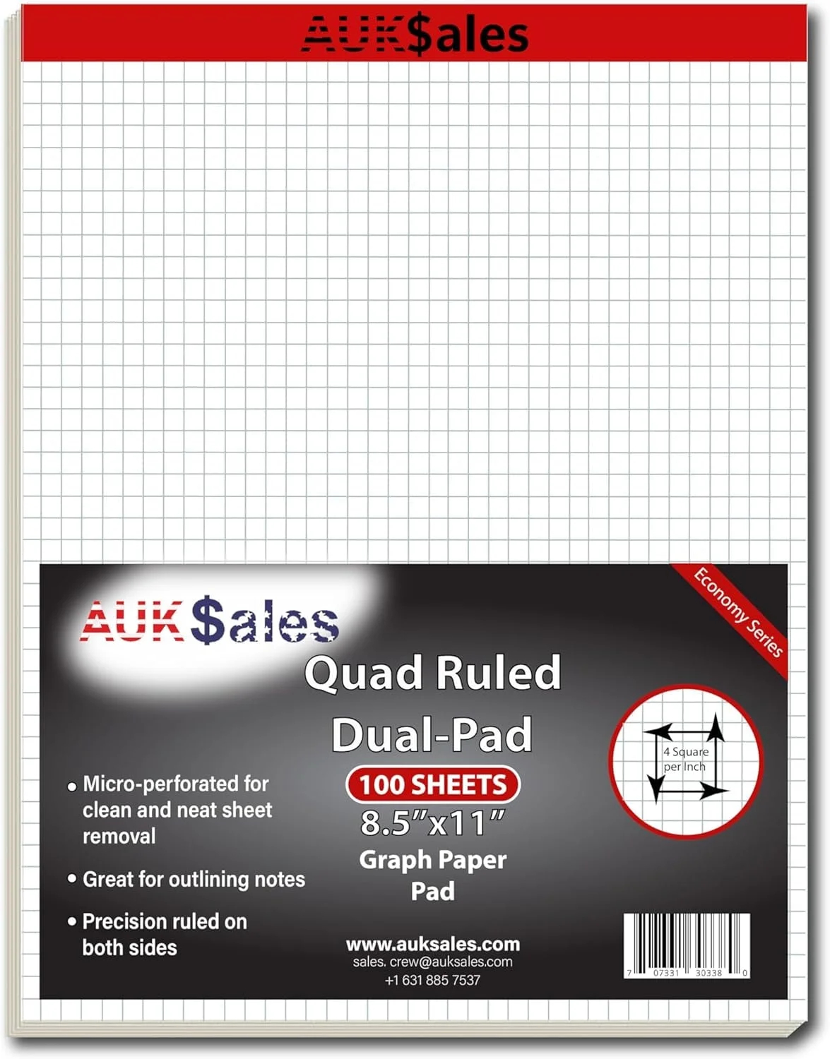 Graph Paper 8 5 X 11 500 Sheets Pack P2411 Walmart