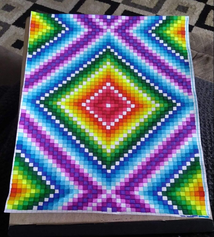 Graph Paper Drawings Designs