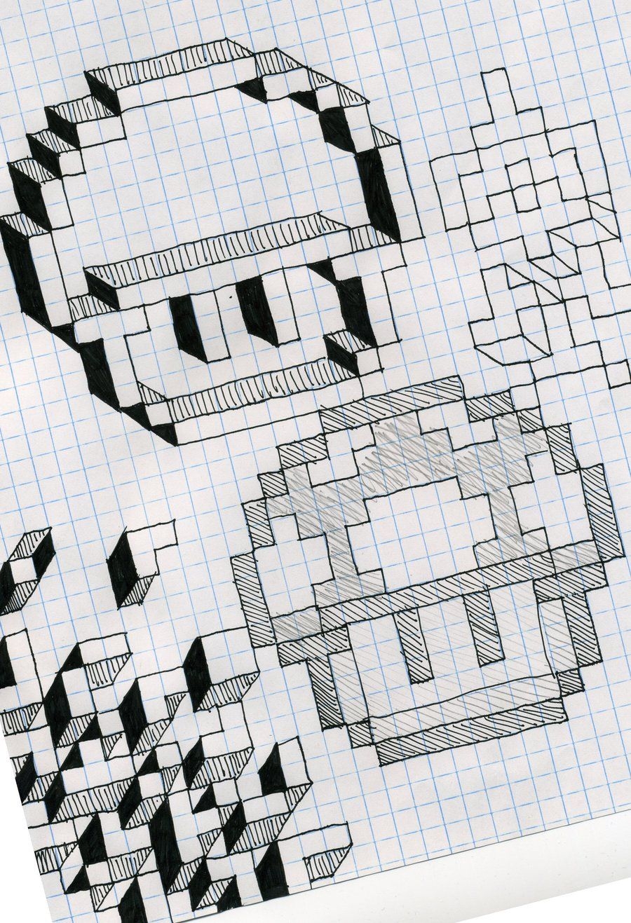 Graph Paper Art Heart Graph Paper Art Decorative Grid Design Prints For Office Home Decor Teacher Coloring Planner