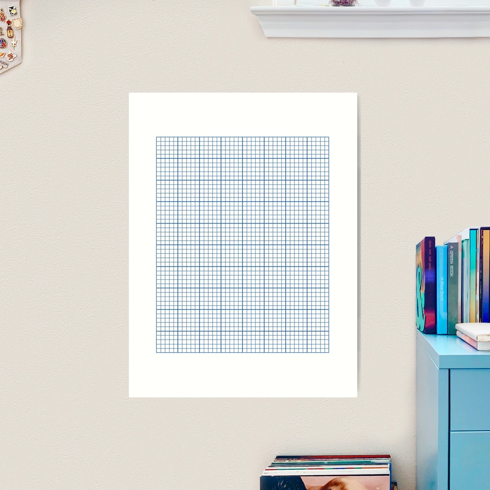 Graph Paper Art Print For Sale By Feraloidies Redbubble