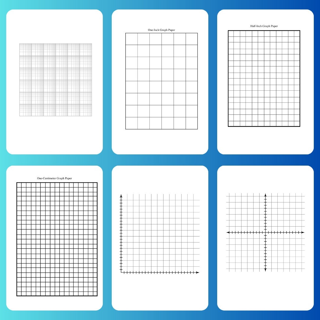 Graph Paper Bundle Professional Grid Custom Graph Notepad Grid Paper Planner Premium Graph Paper Graph Paper Grid Paper Workbook Etsy