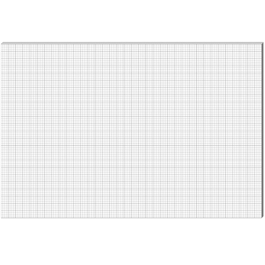 Graph Paper Large 25 Sheet Giant Graph Paper Pad 24 x36 1 4 1 Grid For Architects Engineers White 1in Grid Paper Roll