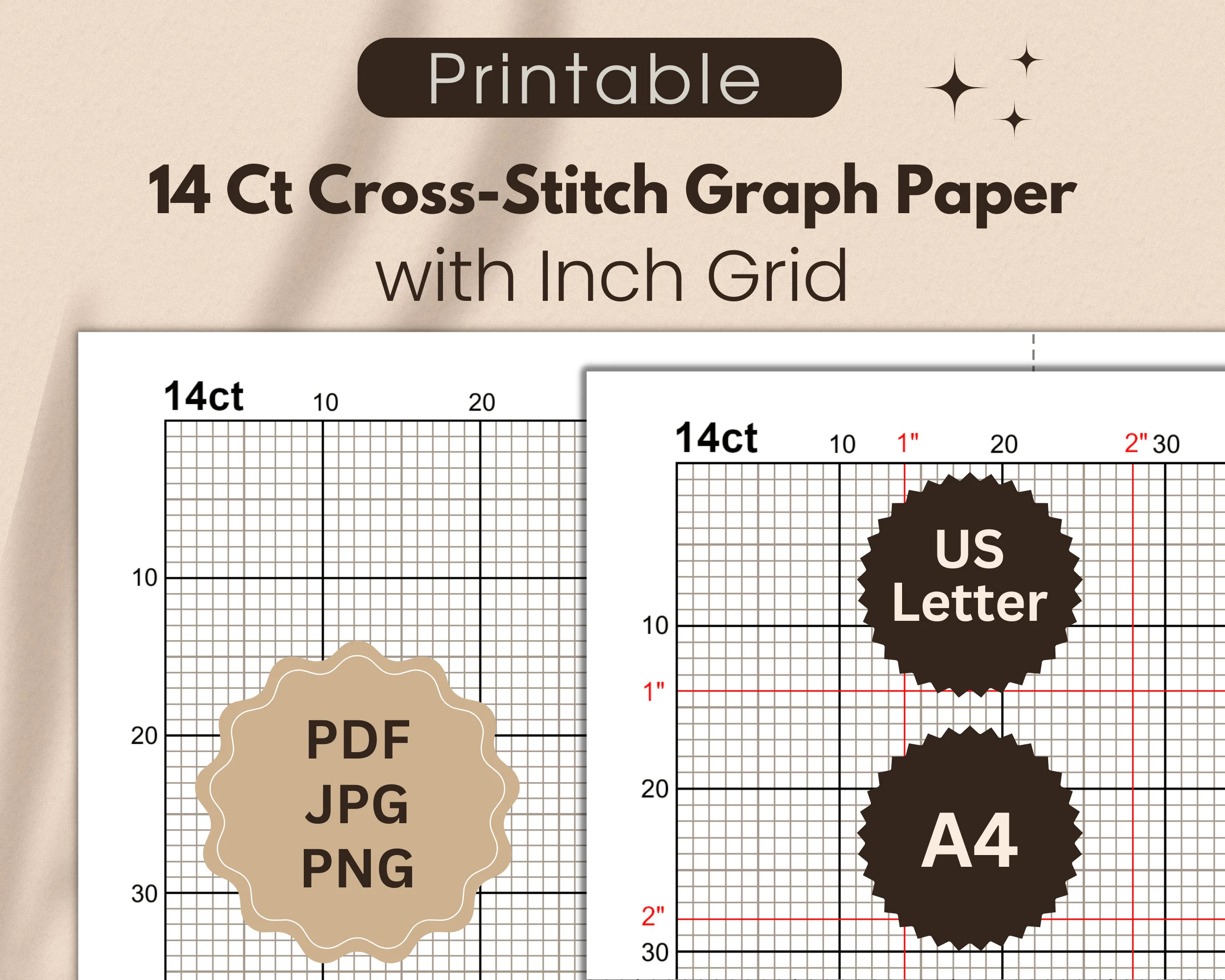 Graph Paper Notebook Cross Stitch Graph Paper Cross Stitching In 14 Squares Per Inch Grid The 14 By 14 Stitches Per Inch Chart Makes It Easy To Create Simple Or Complex 