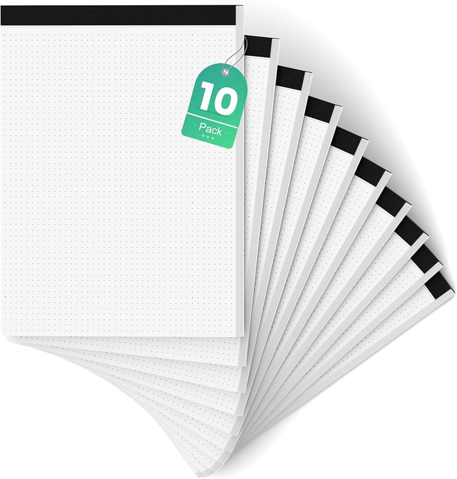 Graph Paper Notebook Graph Paper Pad 8 5 X 11 2 Pack 4x4 Graph Ruled Grid Grid Paper