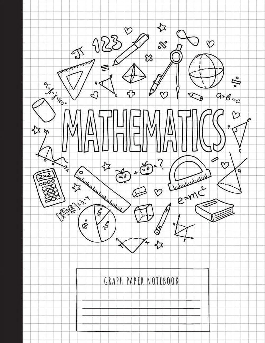 Graph Paper Notebook Large 8 5 x11 100 Pages 4 Squares Per Inch Math And Science Graph Paper Composition Notebook Paperback Walmart