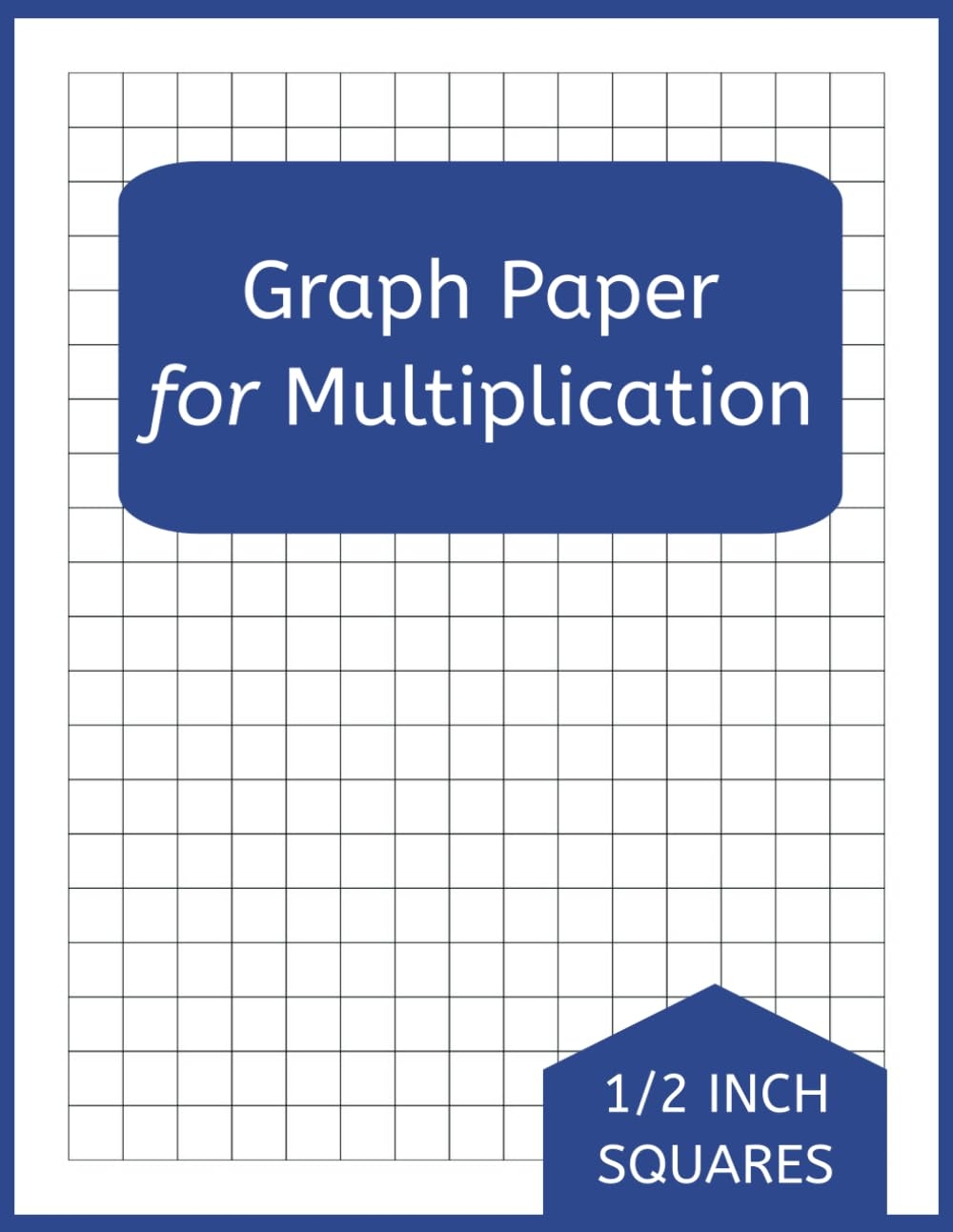 Graph Paper Notebook Printable Graph Paper 1 Inch Squares Math Notebook