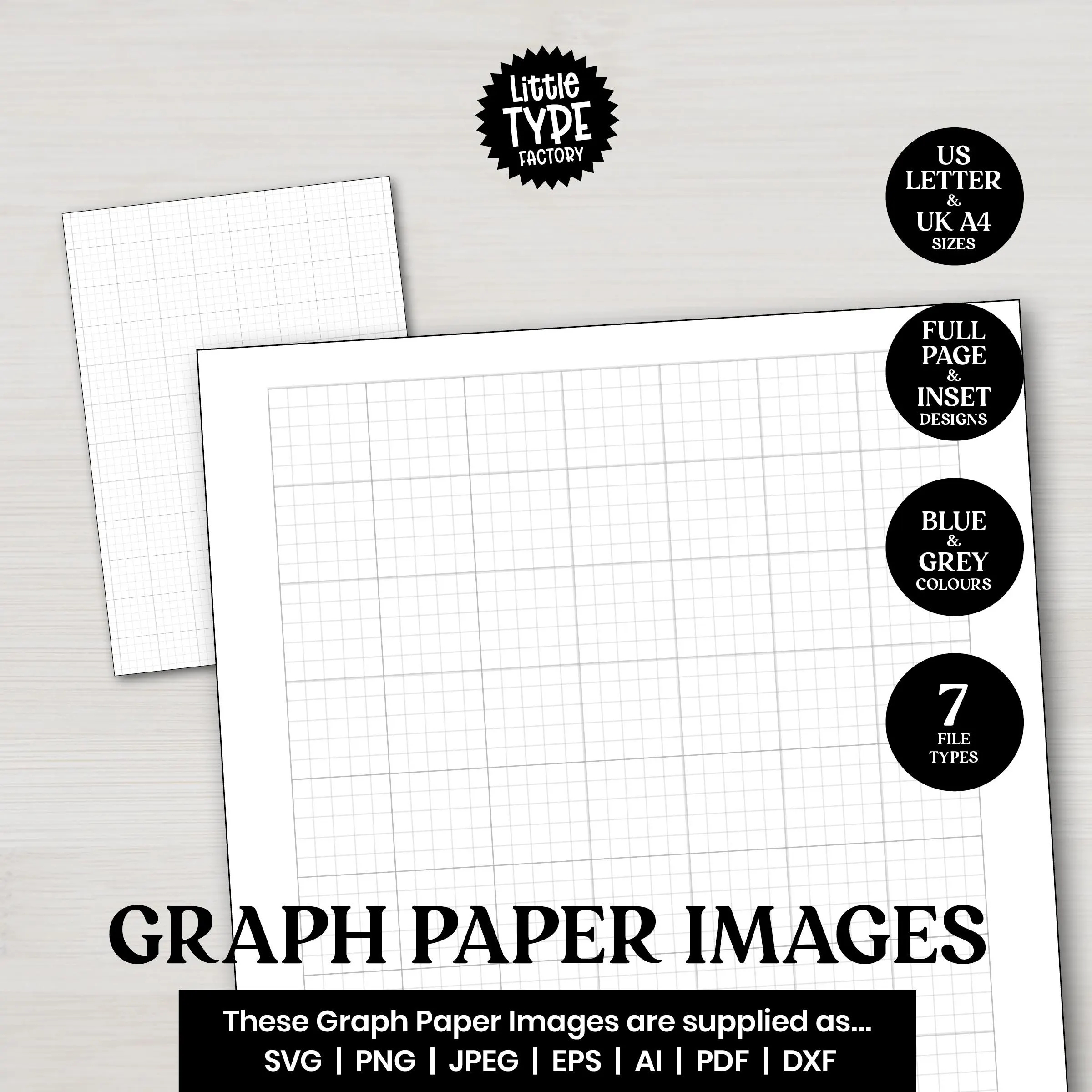 Graph Paper PDF Templates Graph Paper Images Etsy