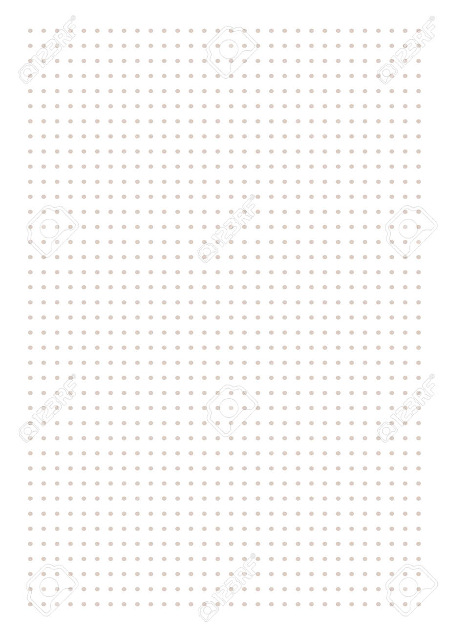 Graph Paper Printable Dotted Grid Paper On White Background Geometric Abstract Dotted Transparent Illustration With Dots For School Notebook Diary Notes Print Realistic Paper Blank Size A4 Royalty Free SVG Cliparts Vectors 
