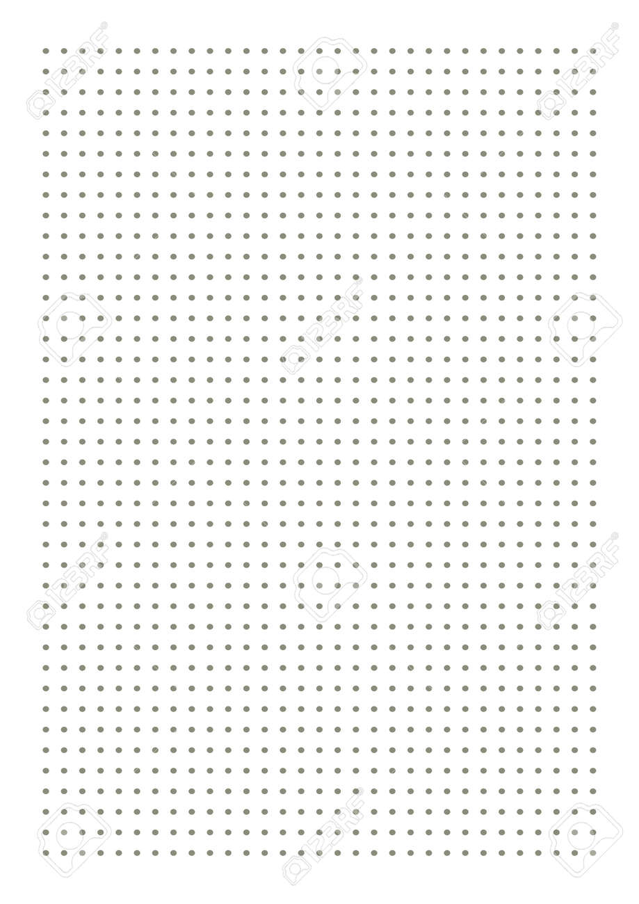 Graph Paper Printable Dotted Grid Paper On White Background Geometric Abstract Dotted Transparent Illustration With Dots For School Notebook Diary Notes Print Realistic Paper Blank Size A4 Royalty Free SVG Cliparts Vectors 