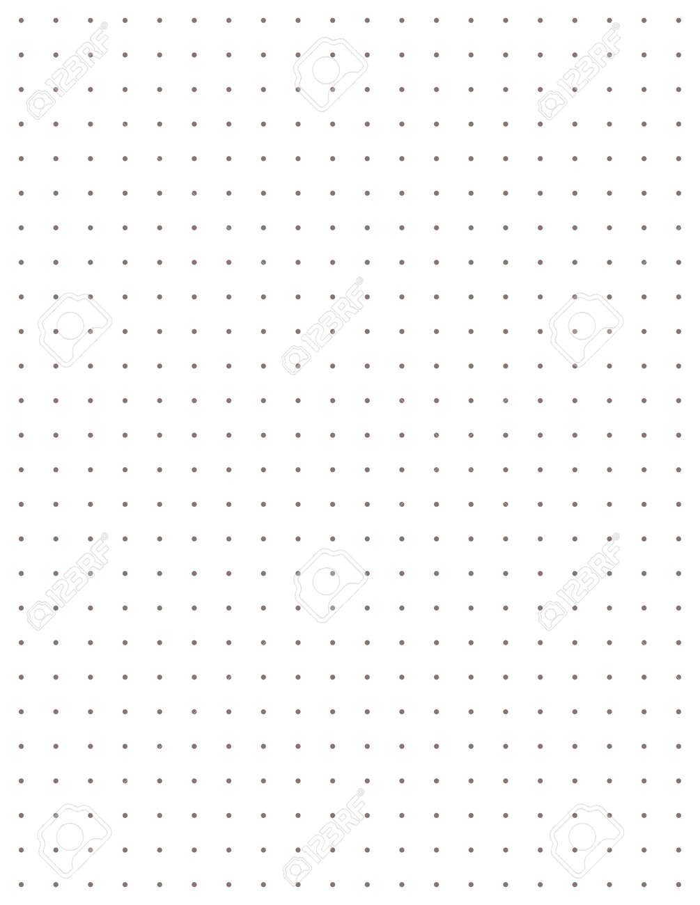 Graph Paper Printable Dotted Grid Paper On White Background Geometric Abstract Dotted Transparent Illustration With Dots For School Notebook Diary Notes Print Realistic Paper Blank Size Letter Royalty Free SVG Cliparts Vectors 