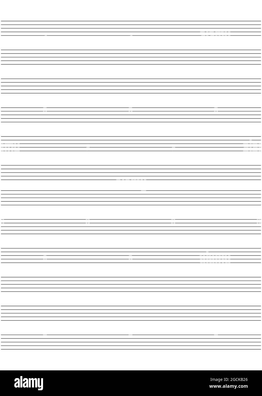 Graph Paper Printable Grid Paper With Stave On A White Background A Blank Music Sheet Paper With Staff Geometric Pattern For Composition Education Stock Vector Image Art Alamy
