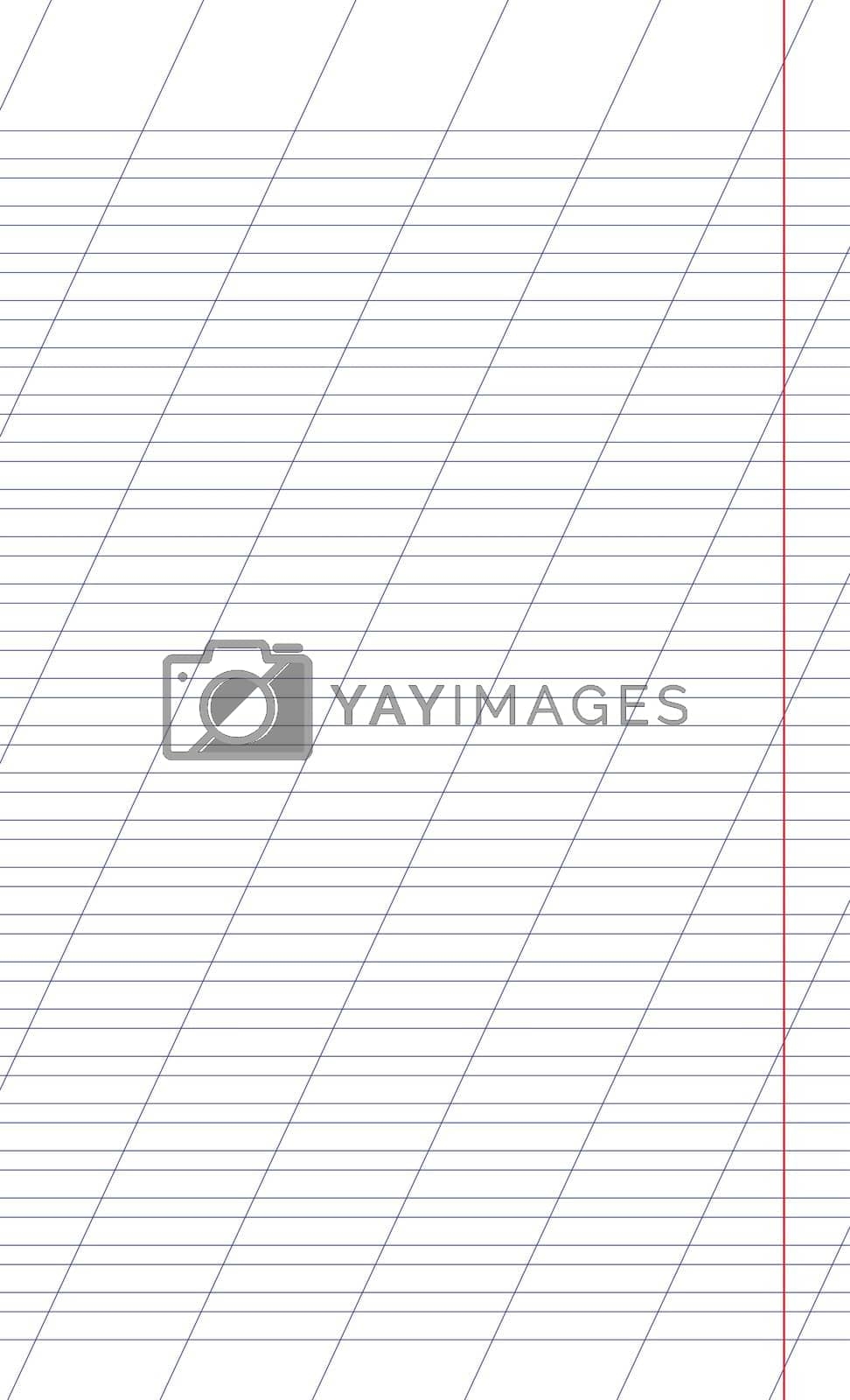 Graph Paper Printable Lined Grid Paper With Color Horisontal Diagonal Lines Geometric Pattern For School Oblique Notebook Realistic Lined Paper Blank Size Legal Exercise Page For Calligraphy By Allaku Vectors Illustrations