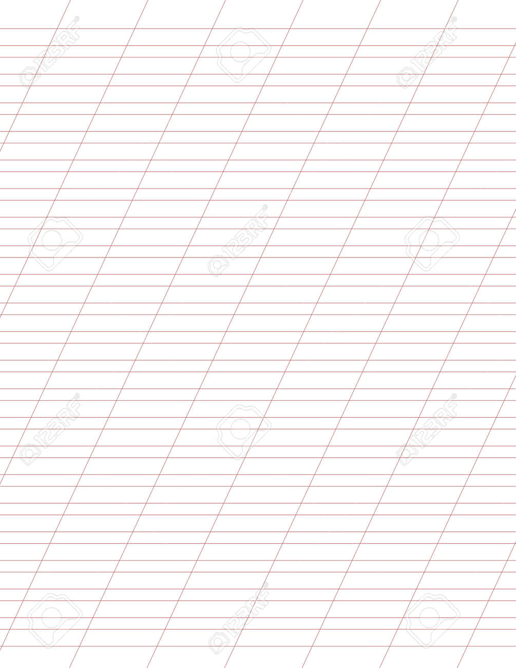 Graph Paper Printable Lined Grid Paper With Color Horisontal Diagonal Lines Geometric Pattern For School Oblique Notebook Realistic Lined Paper Blank Size Letter Exercise Page For Calligraphy Royalty Free SVG Cliparts Vectors 