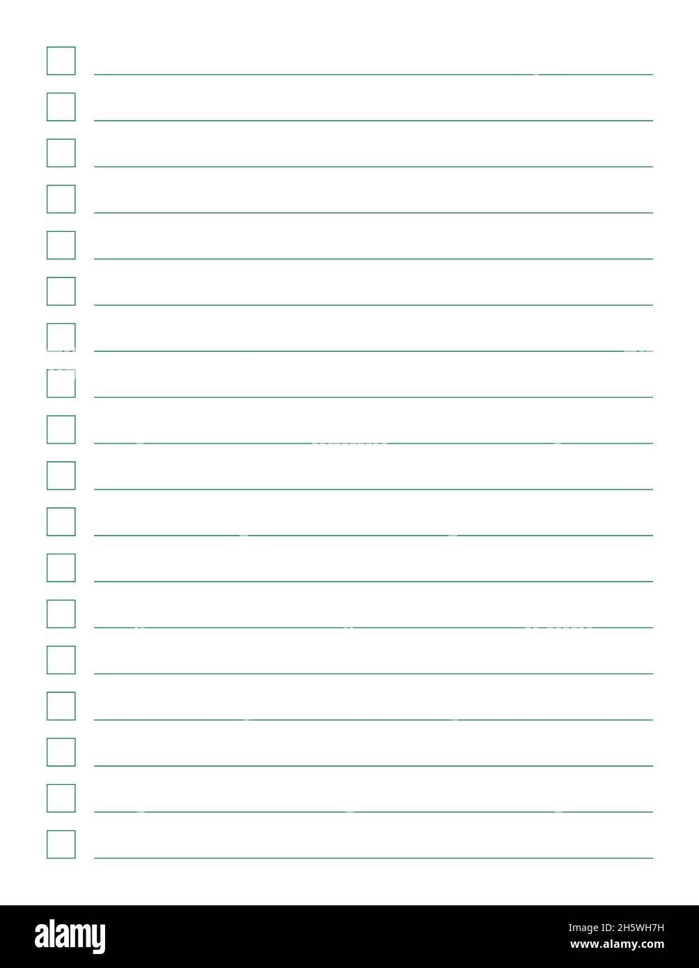 Graph Paper Printable To Do List With Check Boxes Checklist Grid Paper With Color Horizontal Lines Geometric Pattern For School Textures Stock Vector Image Art Alamy