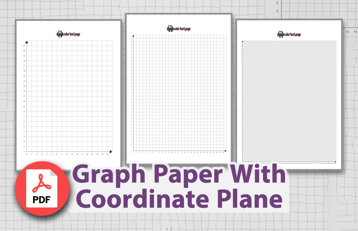 Graph Paper With X And Y Axis Color Test Page