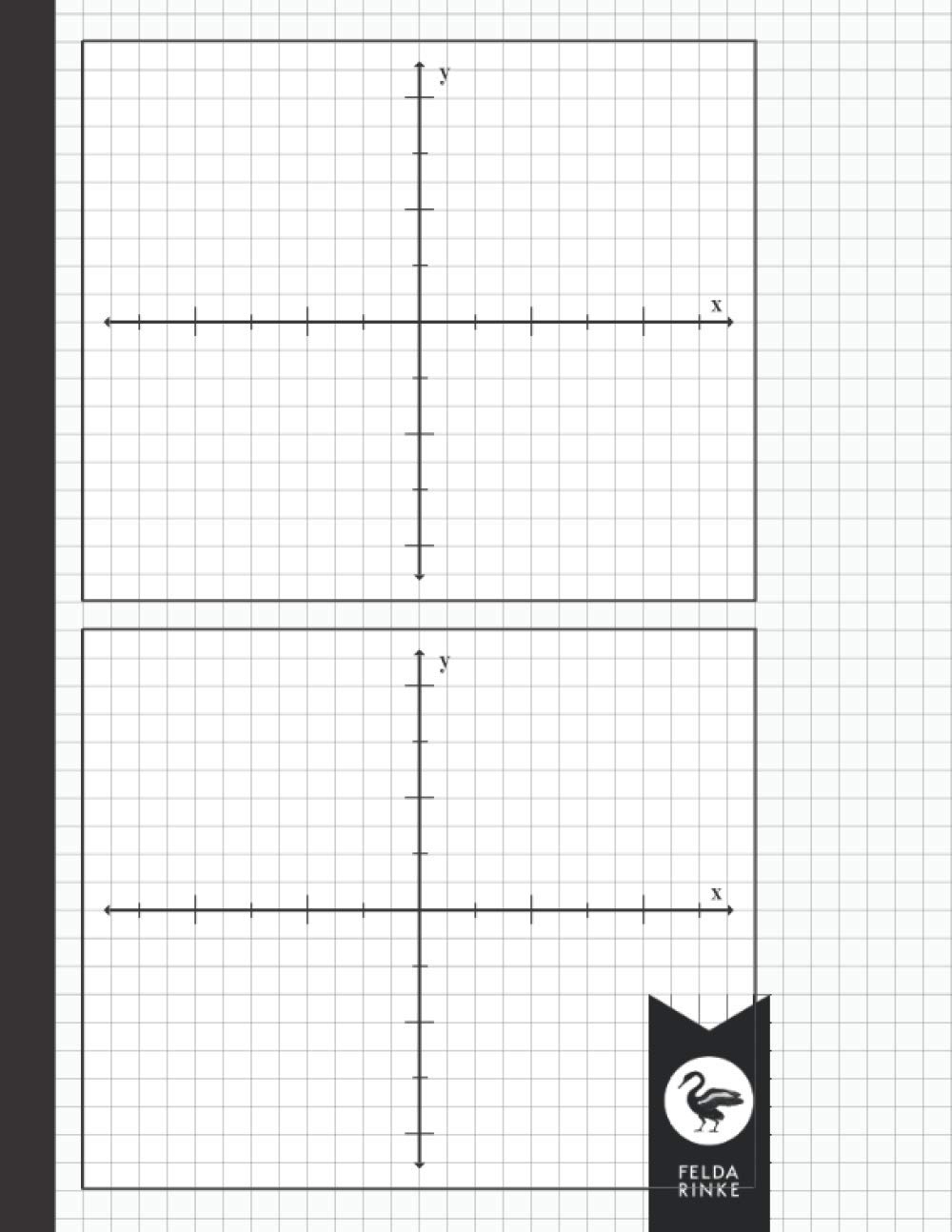 Graph Paper With Xy Axis 2 Coordinate Grids Per Page Desertcart UAE