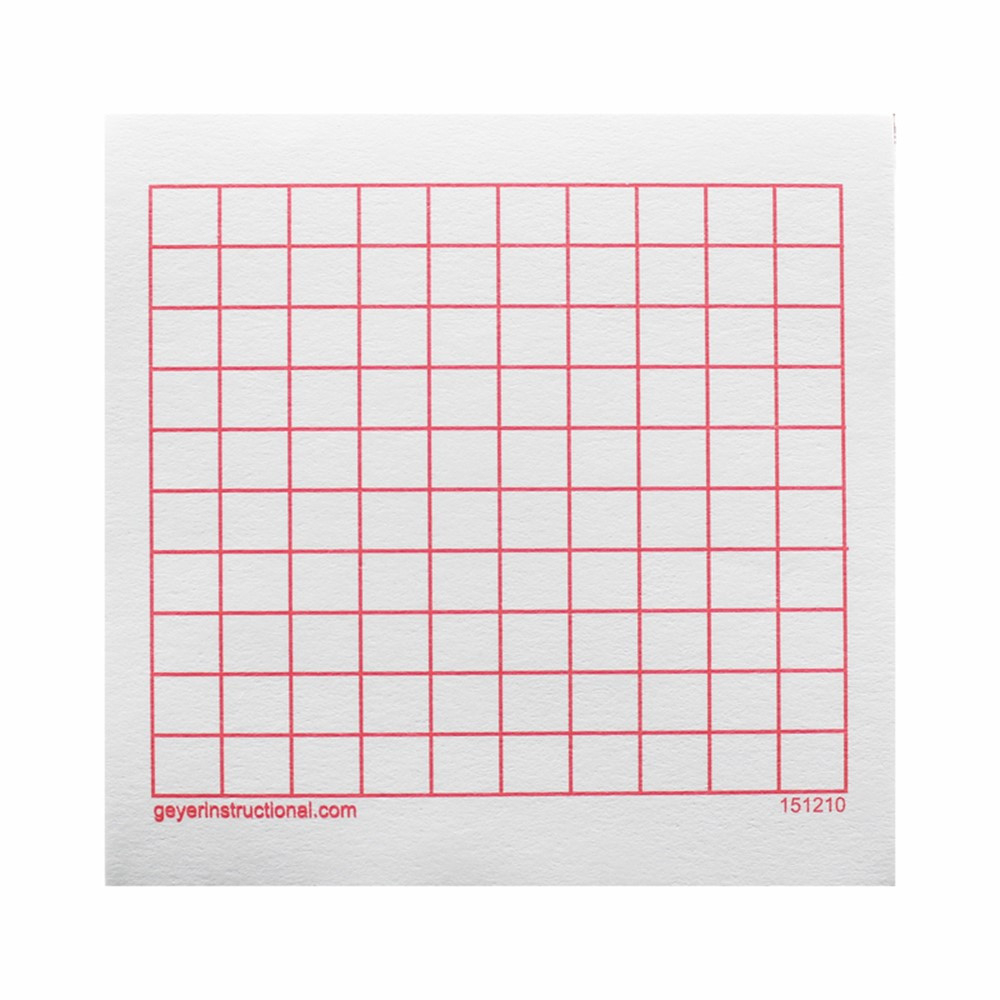 Graphing 3M Post it Notes 10 X 10 Grid 4 Pads GYR151210 Geyer Instructional Products