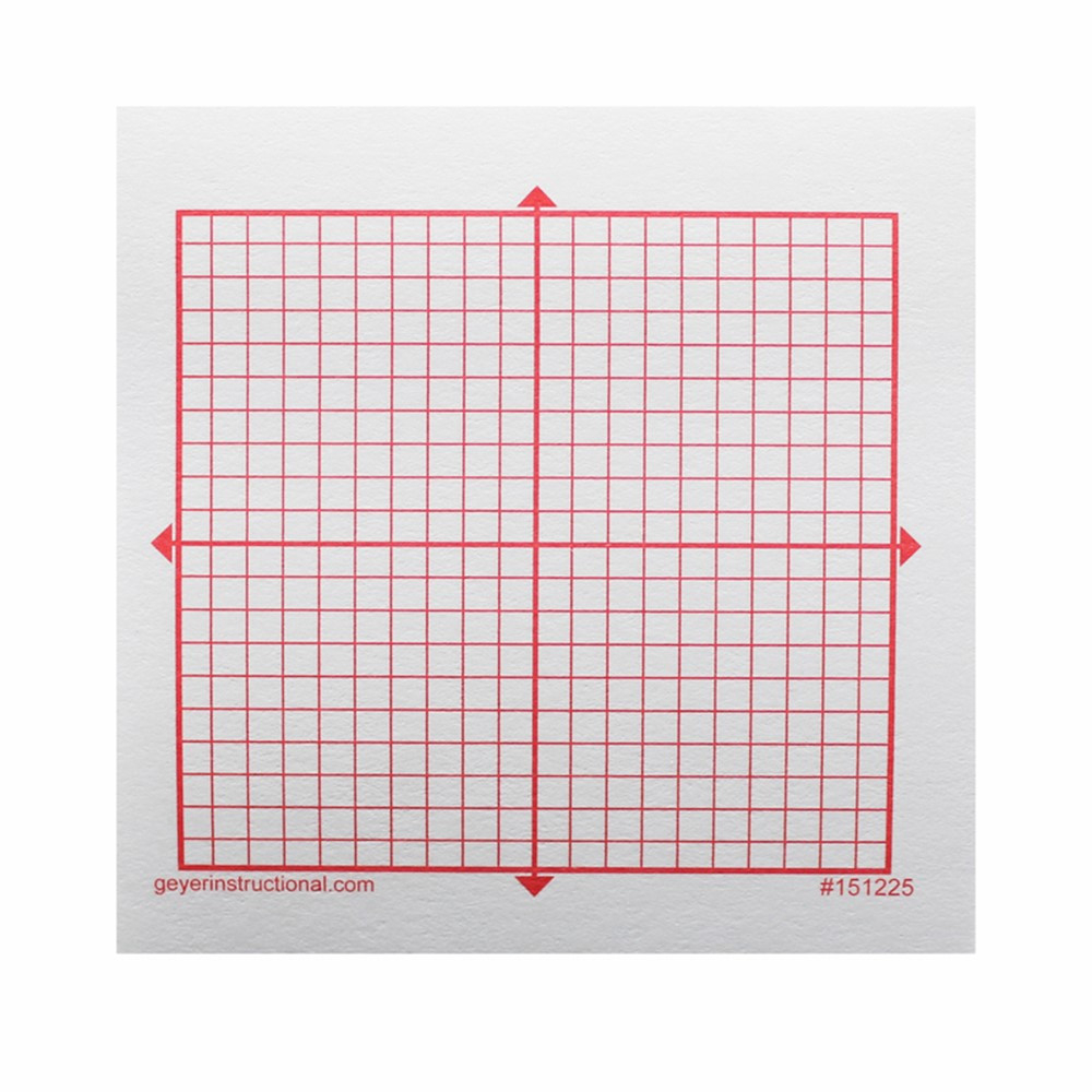 Graphing 3M Post it Notes XY Axis 20 X 20 Square Grid 4 Pads GYR151225 
