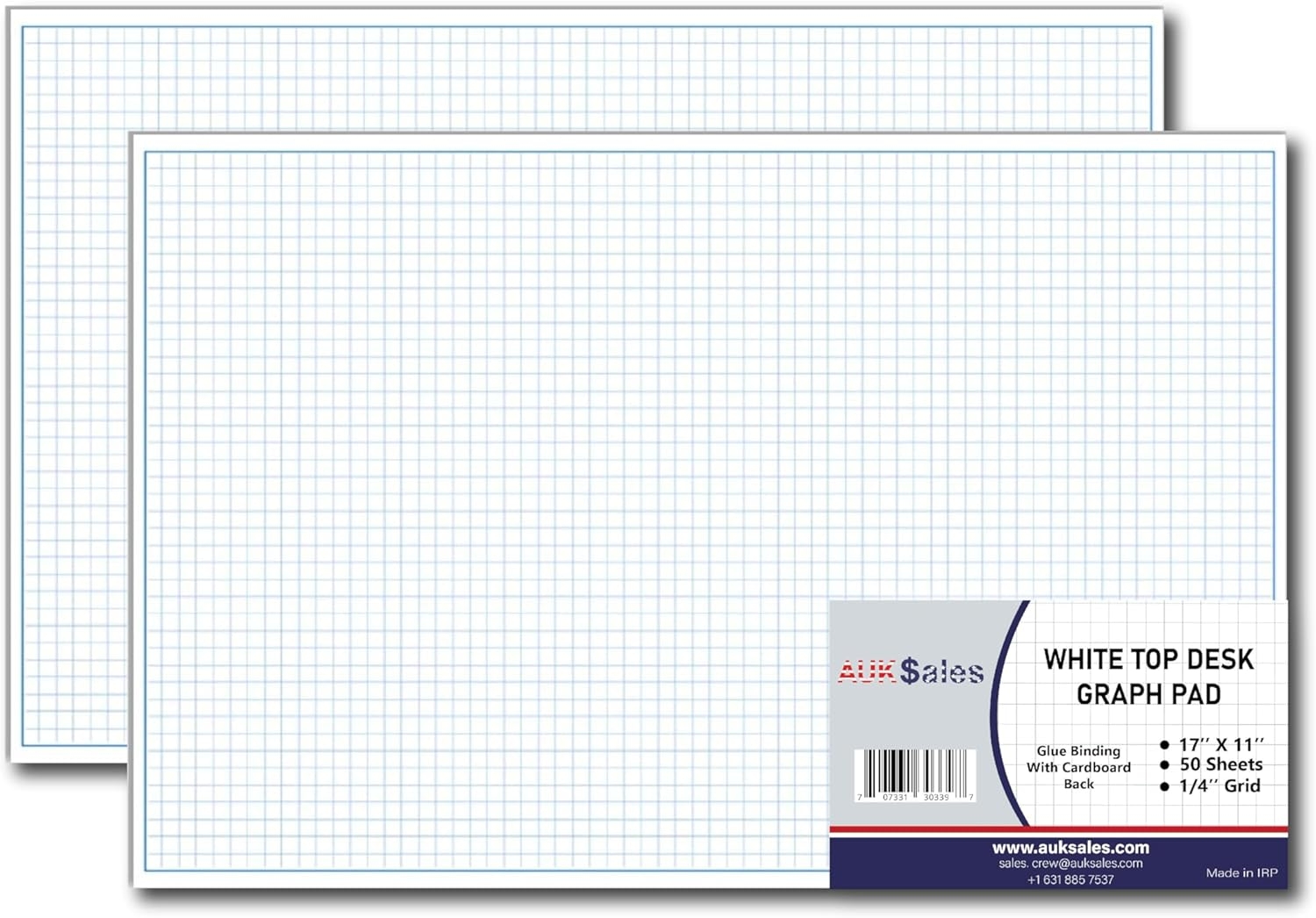 Graphing Paper Pad 11x17 Grid Paper 4 Squares Per Inch 50 Sheets Large Graph Paper