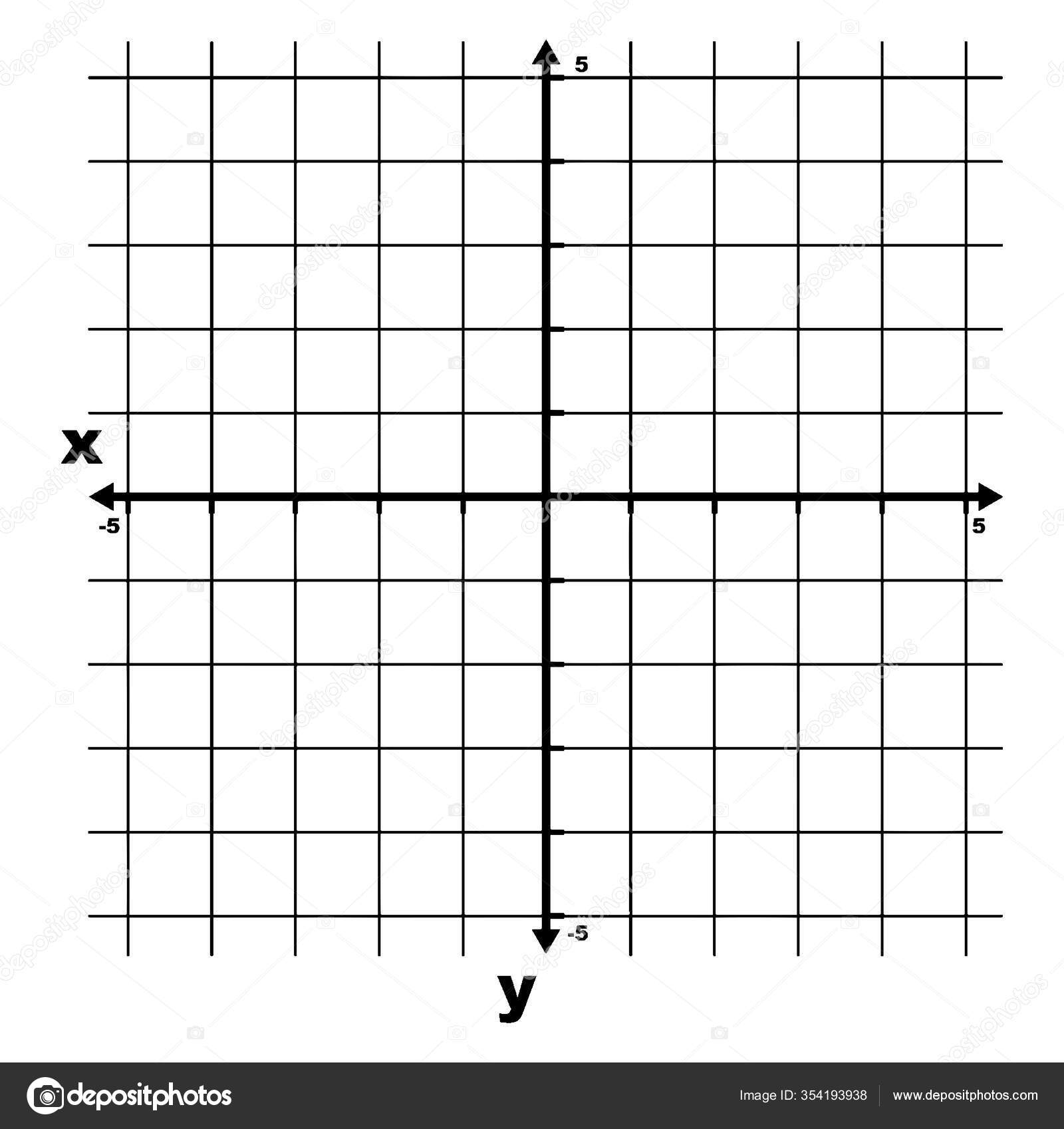 Grid Graph Grid Lines Shown Cartesian Coordinate System Axes Some Stock Vector By Morphart 354193938