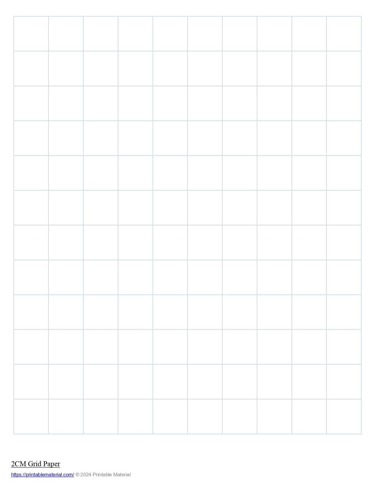 Grid Paper Free Printable PDF Squared Paper