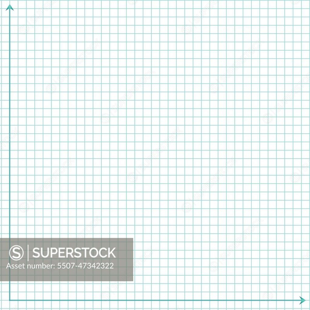 Grid Paper Mathematical Graph Cartesian Coordinate System With X axis Y Axis Squared Background With Color Lines Geometric Pattern For School Education Lined Blank On Transparent Background SuperStock