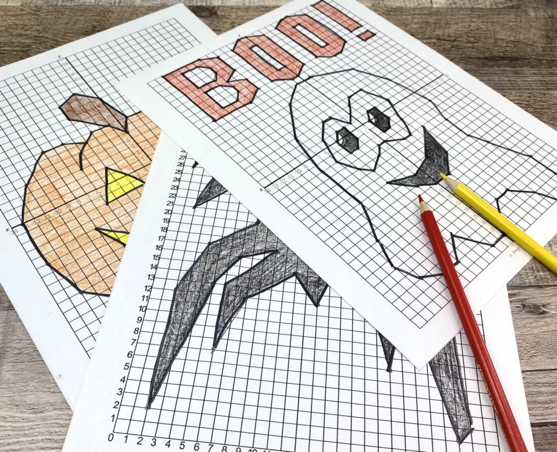 Graph Paper Coordinate Drawing